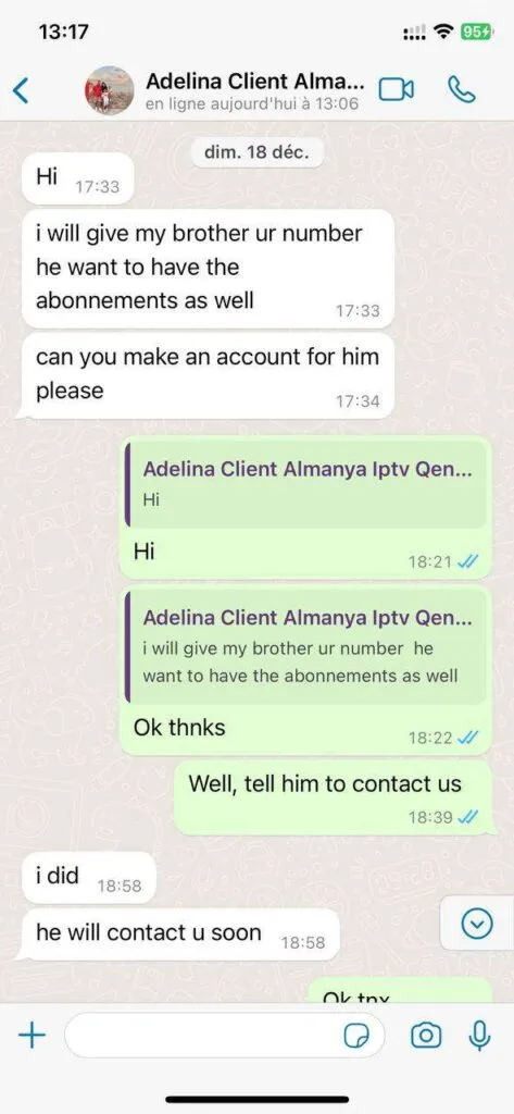 TV Corn WhatsApp Kundenservice Screenshot 5